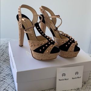 Brand new in box Nandi Muzi studded sandals